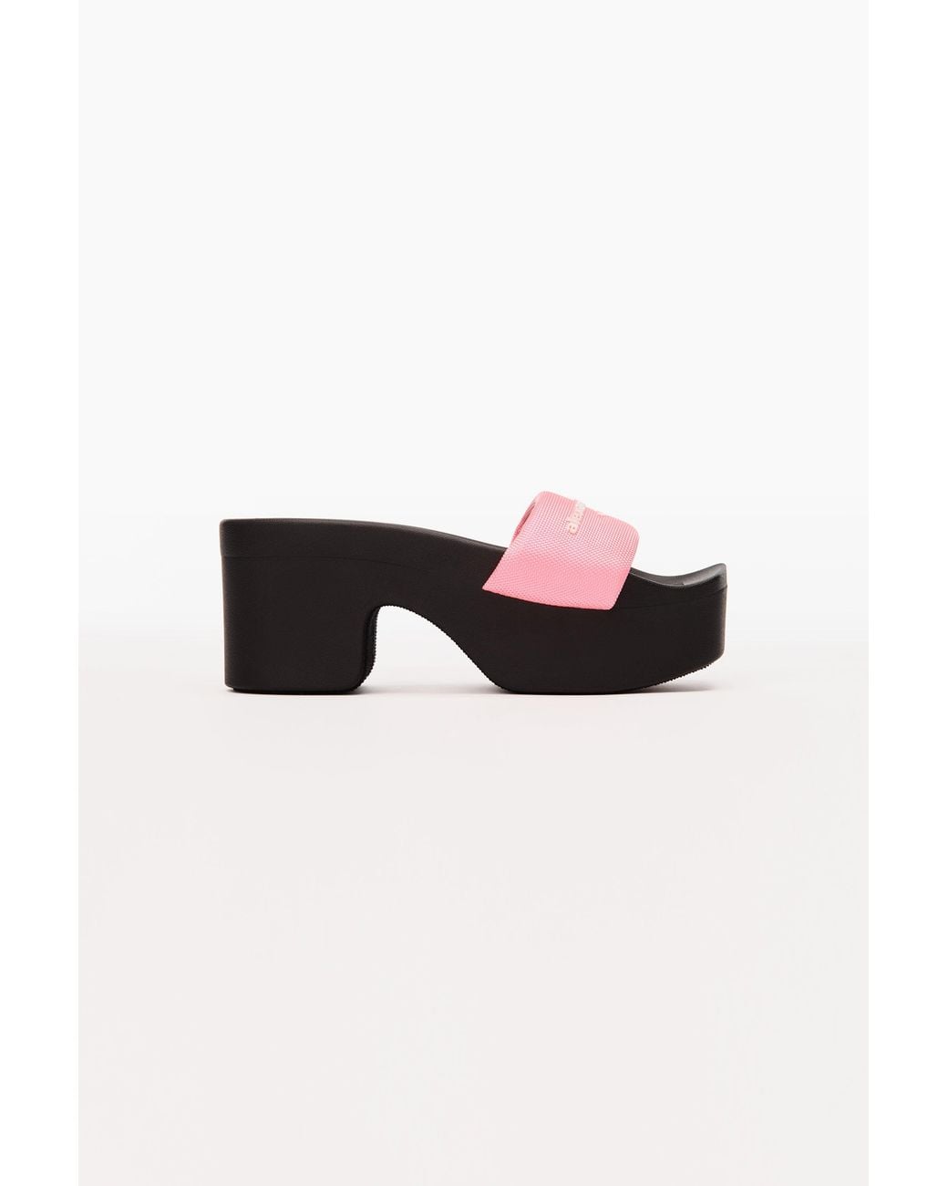 Alexander Wang Black 85Mm Platform Slide