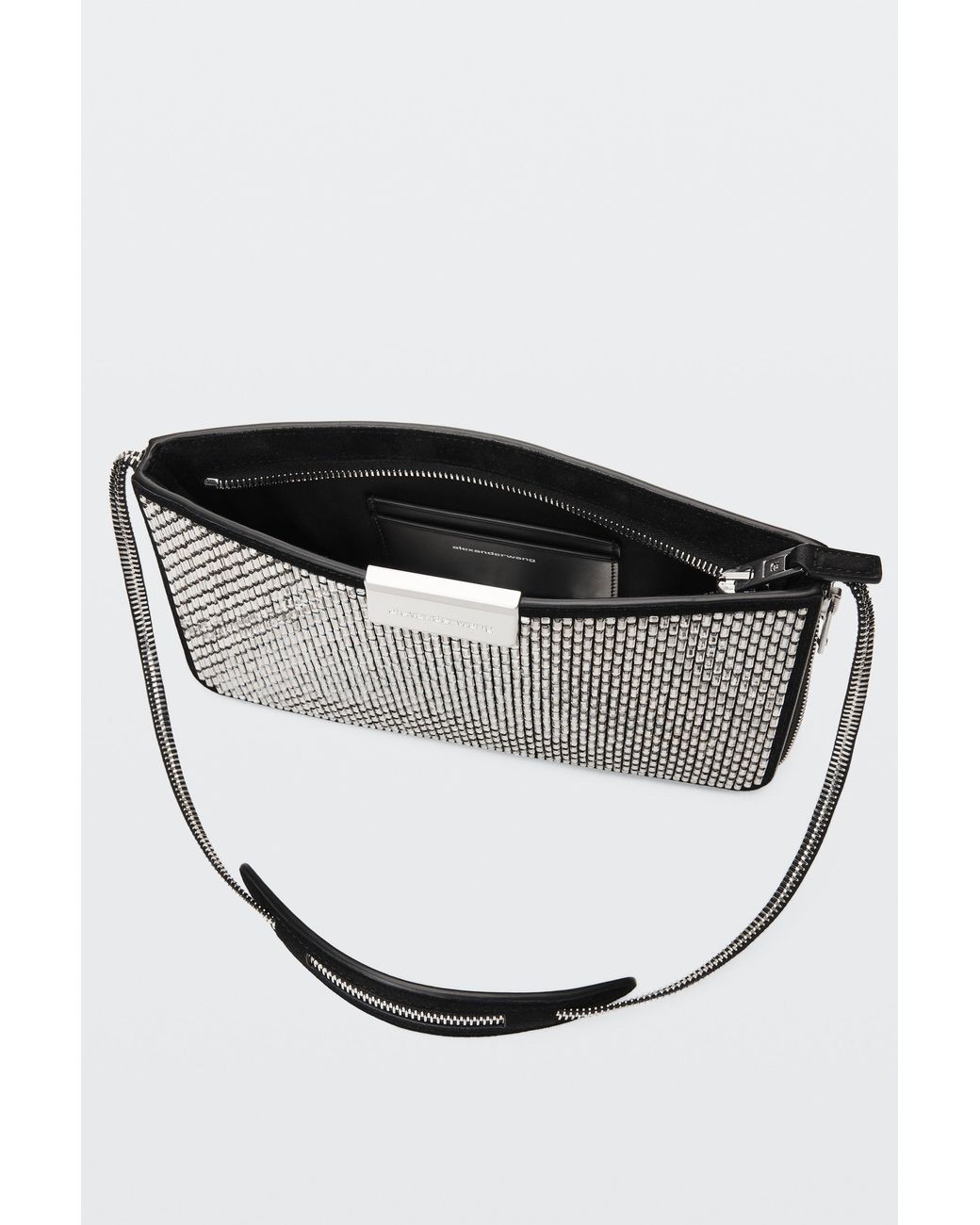Alexander Wang White Siren Glass Crystal Mini Bag