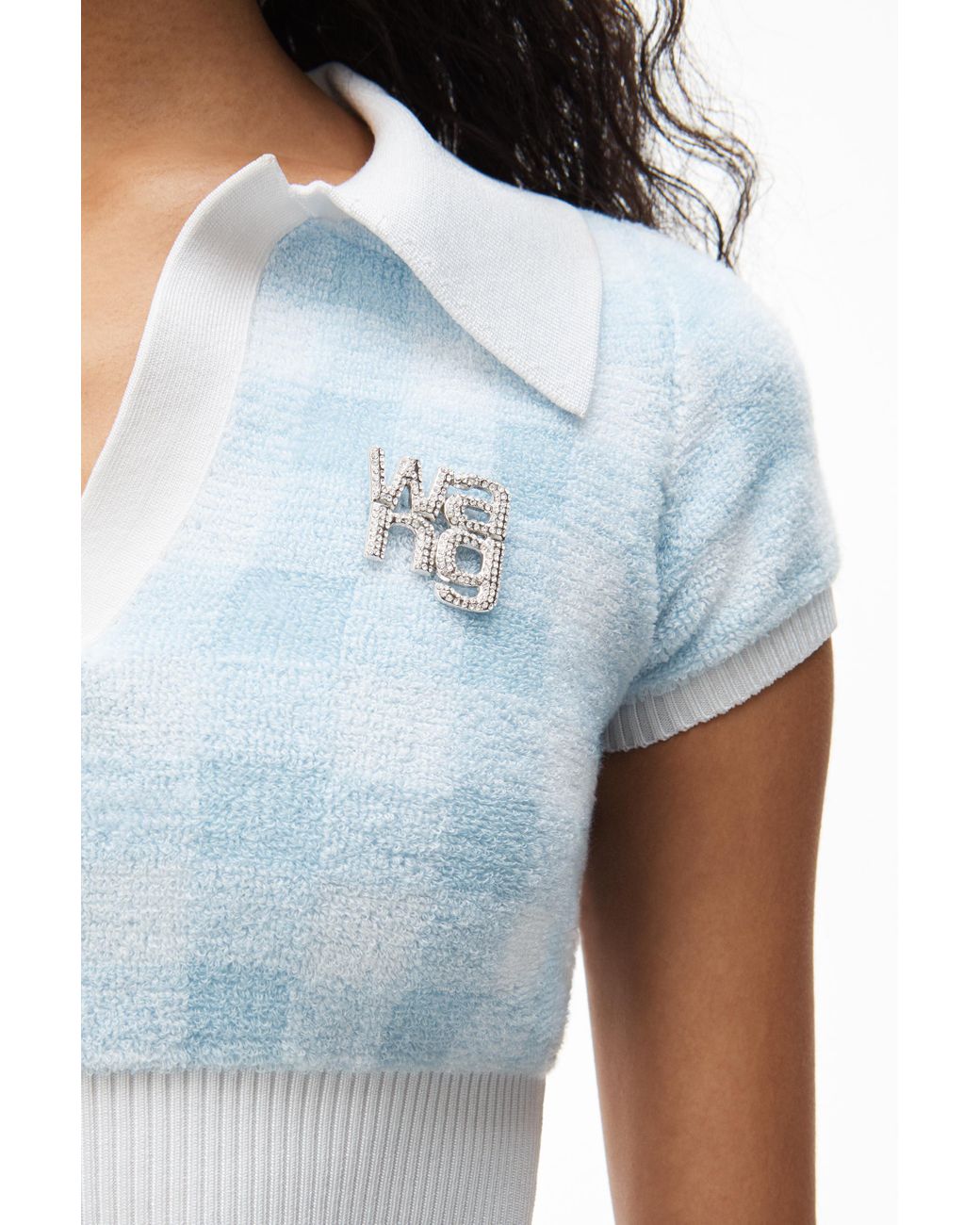 alexander wang gingham top