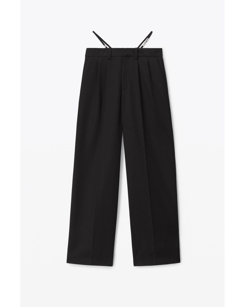 Alexander Wang G-string Trouser In Wool Tailoring in Black