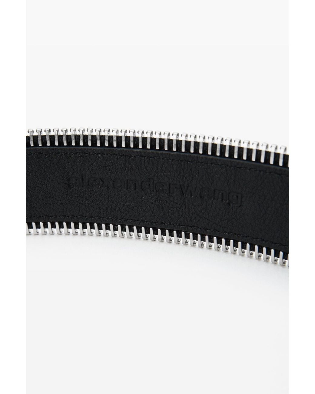 Alexander Wang Black Wide Zipper Belt