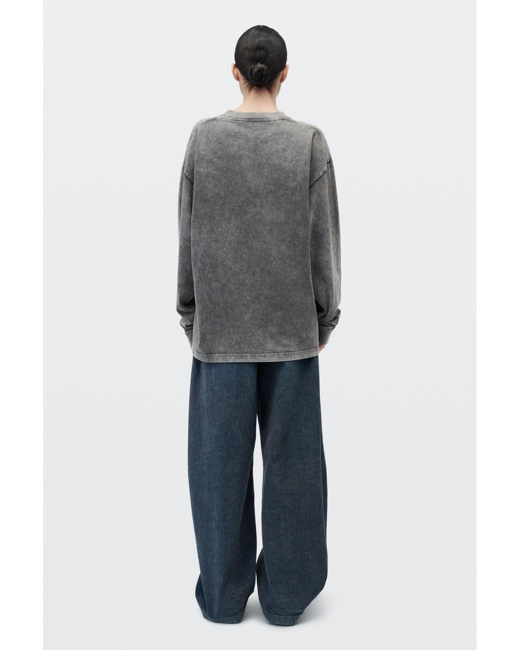 Alexander Wang Gray Shadow Pocket Tee