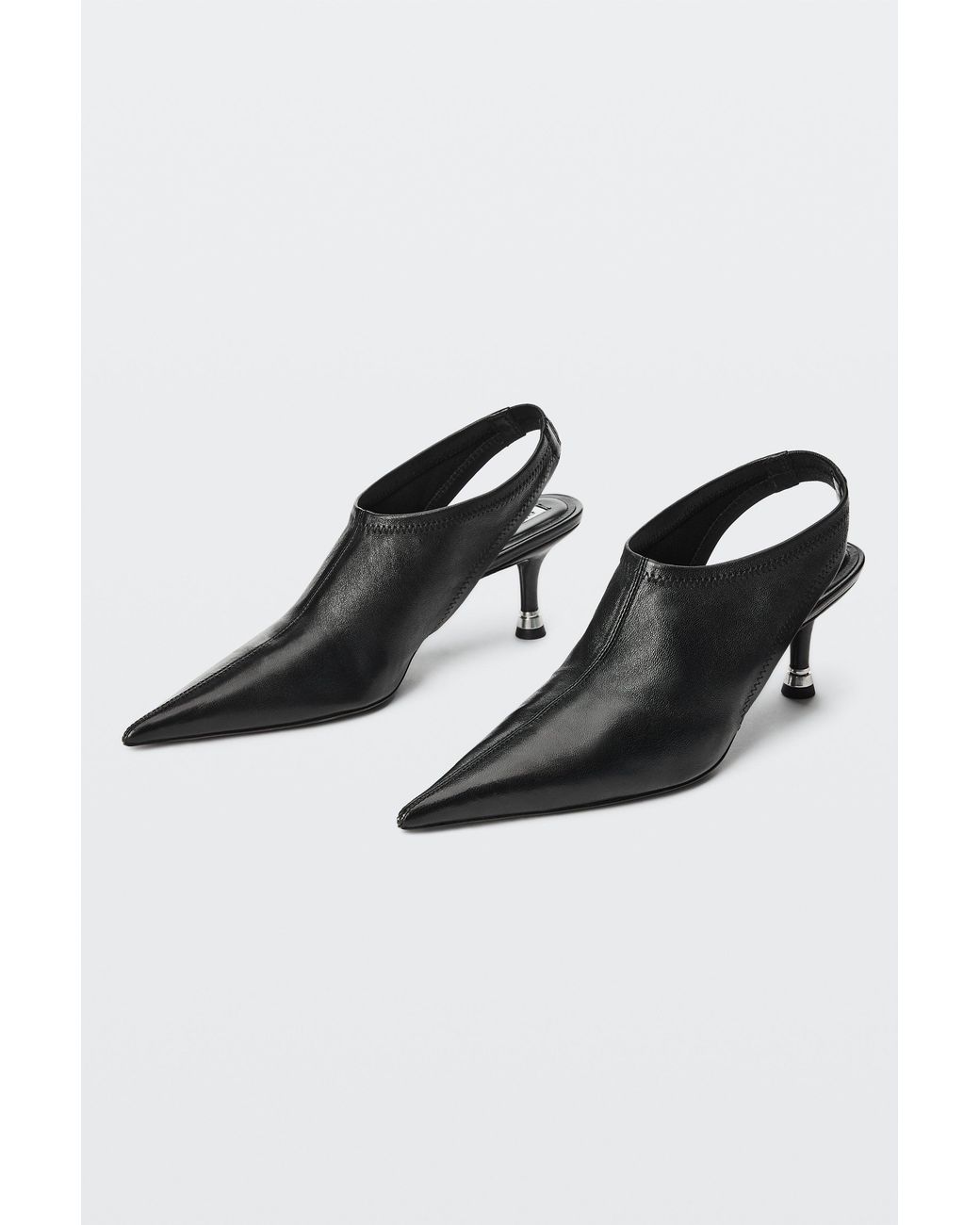 Alexander Wang Black Fei 65Mm Stretch Slingback
