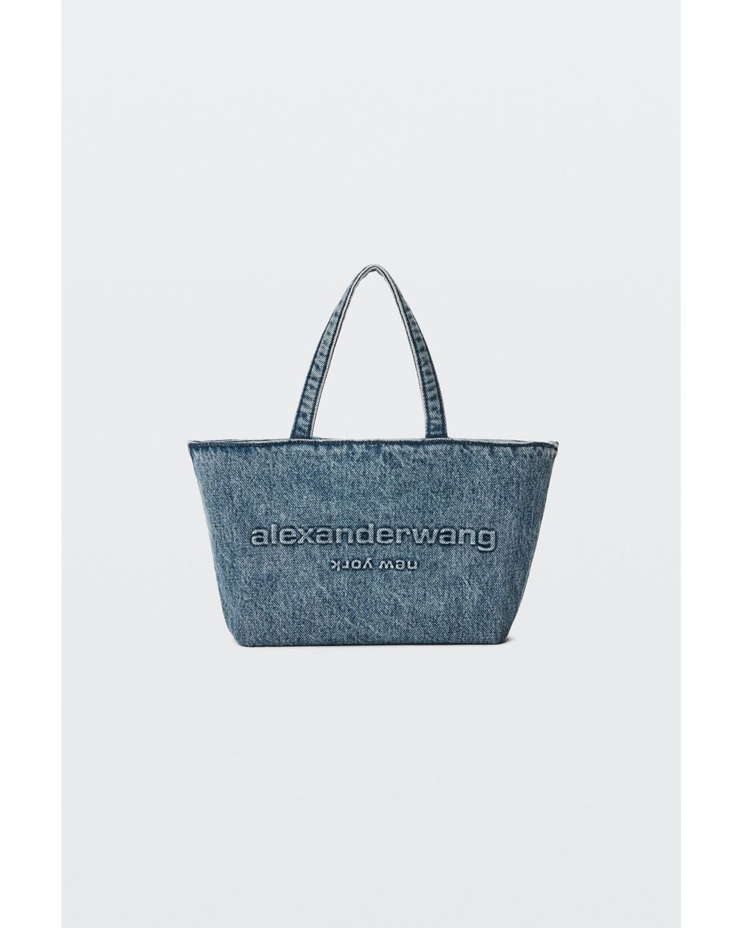 Alexander Wang Blue Punch Denim Mini Tote