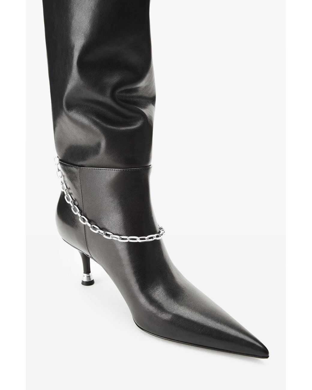 Alexander Wang Black Akila Slouch Boot