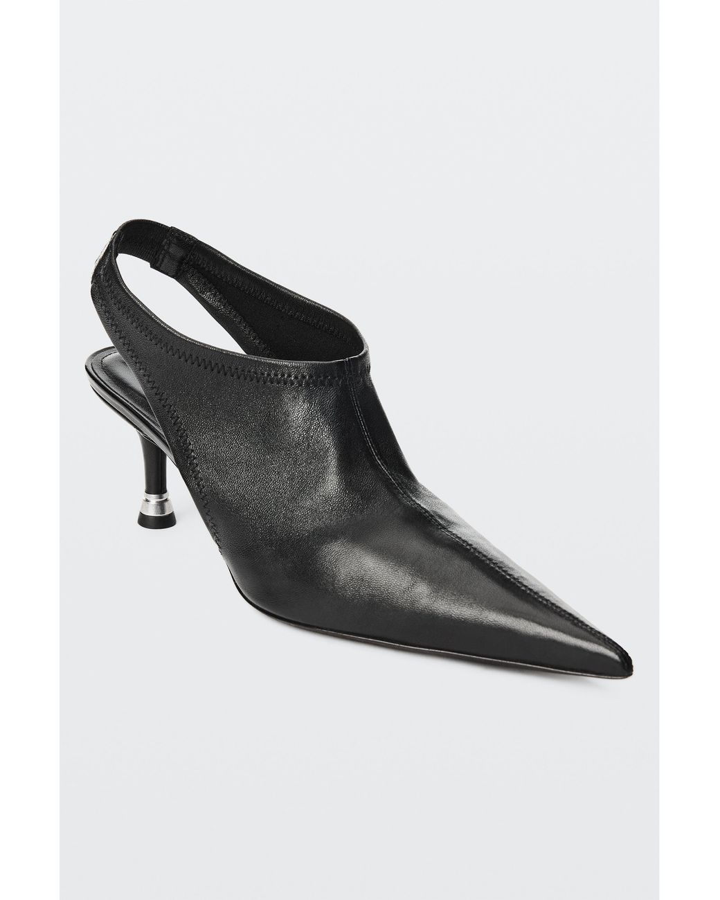 Alexander Wang Black Fei 65Mm Stretch Slingback