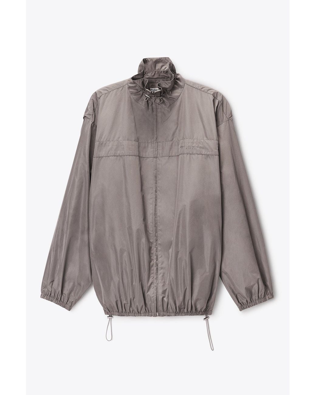 Alexander Wang Brown Oversized Track Jacket With Gathered Collar