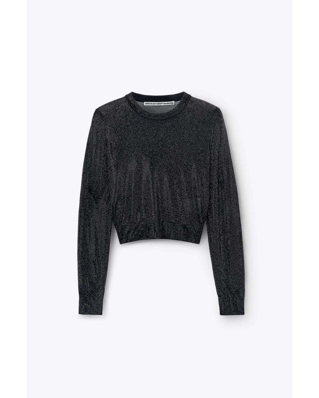 Alexander Wang Black Crystal Hotfix Pullover
