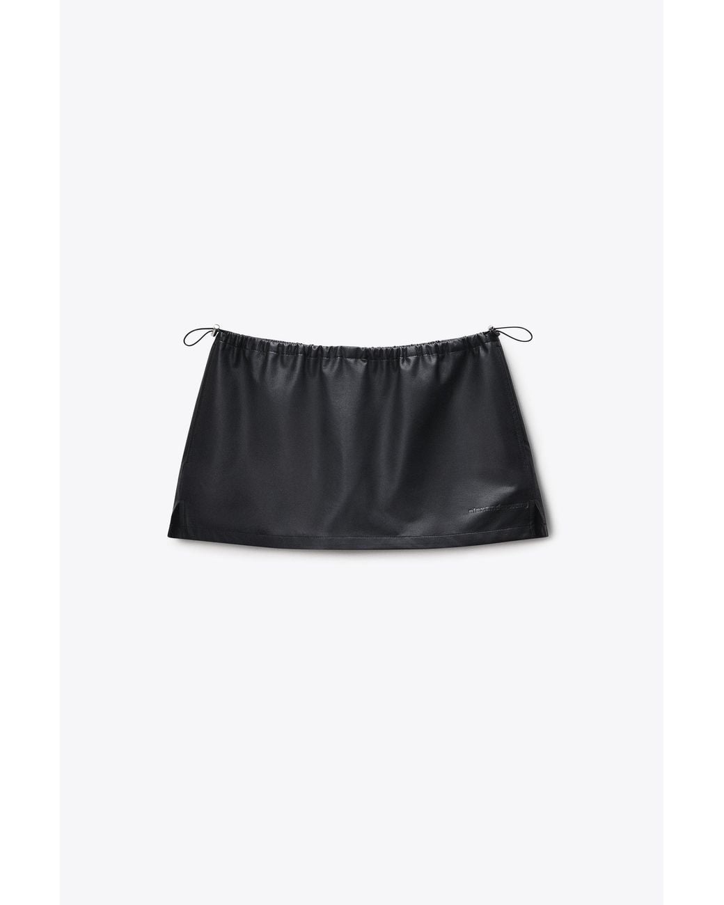 Alexander Wang Black Mini Skirt With Bungee Drawcord