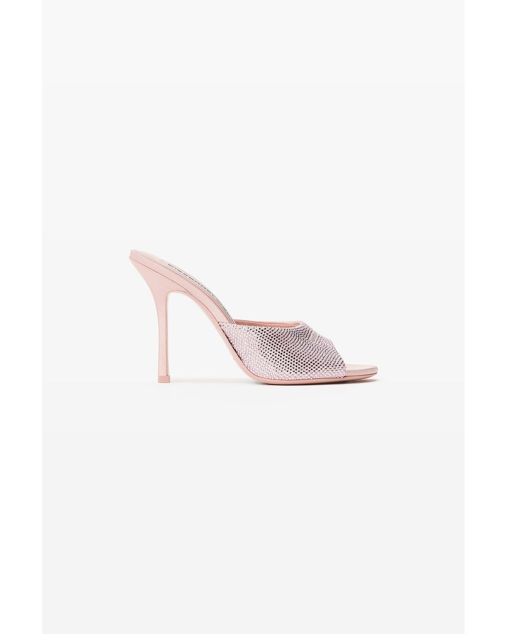 Alexander Wang Brown Cher 105Mm Crystal Hotfix Mule