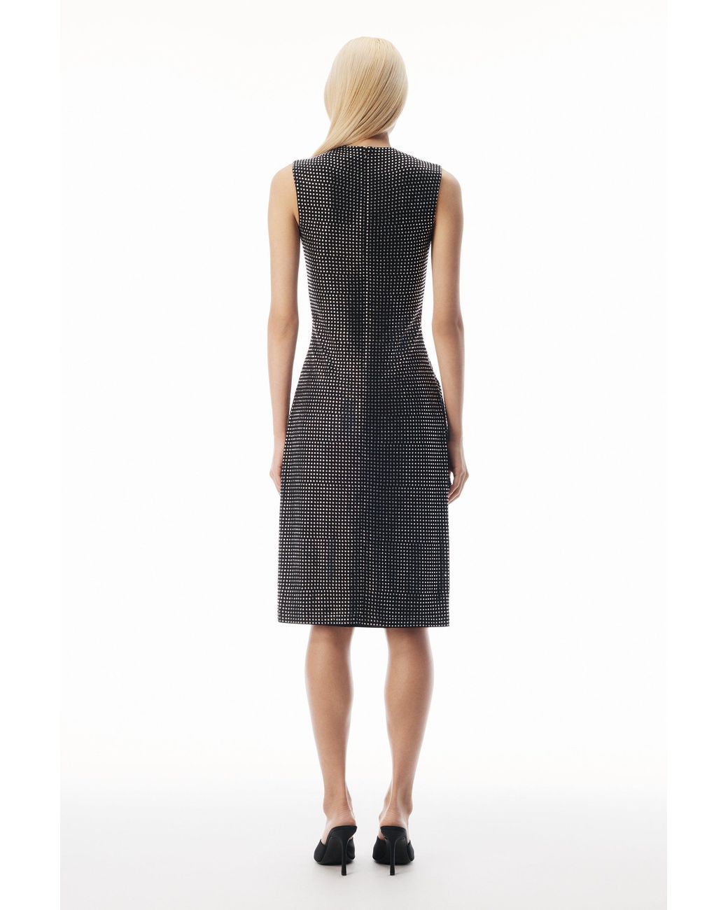 Alexander Wang Black Crystal Sleeveless High-Low Top