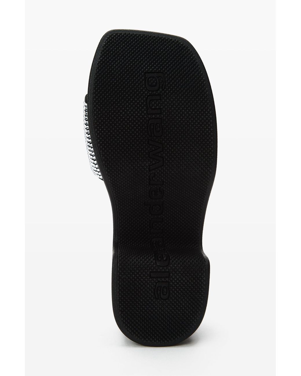 Alexander Wang Black Crystal Hotfix 85Mm Platform Slide