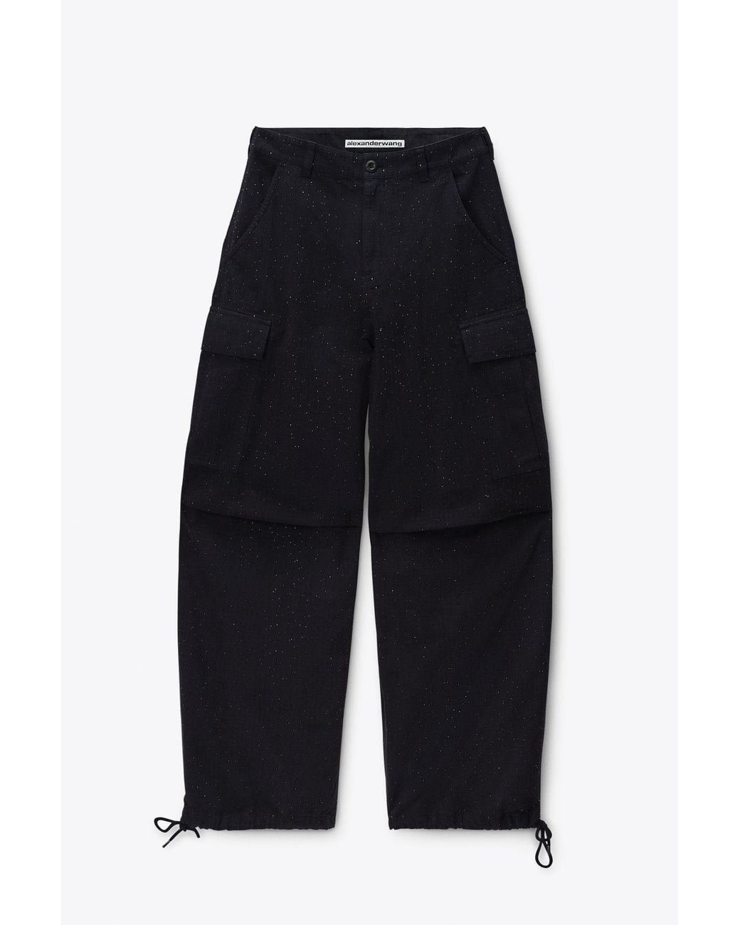 Alexander Wang Blue Crystal Hotfix Cargo Pant