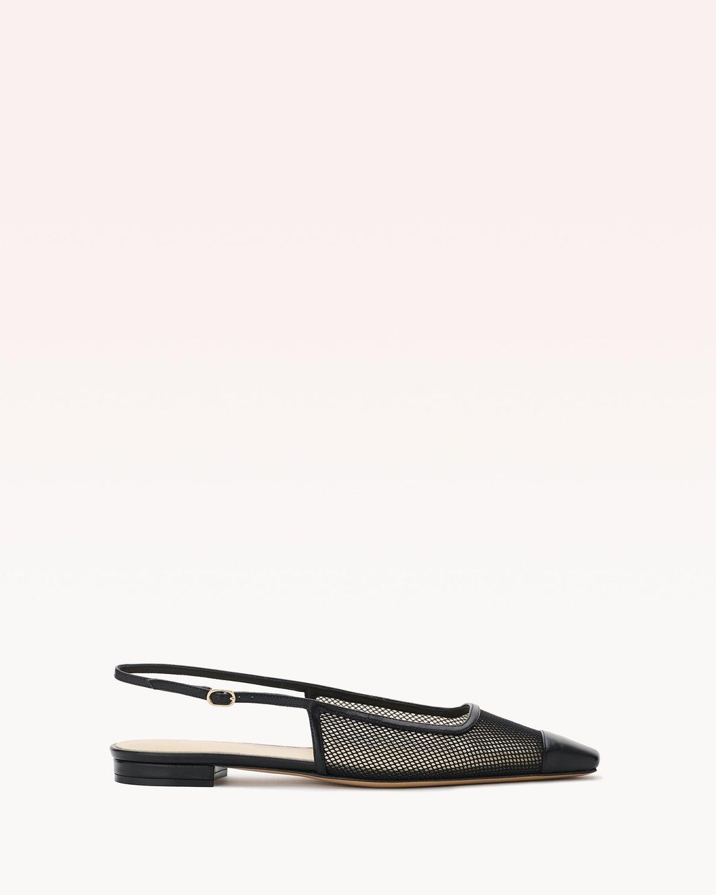 Alexandre Birman Natural Olivia Mesh Black