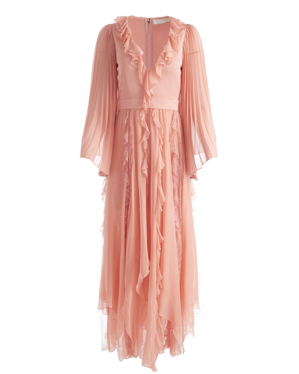 Alice + Olivia Day Sunburst Sleeve Maxi Dress in Blue | Lyst