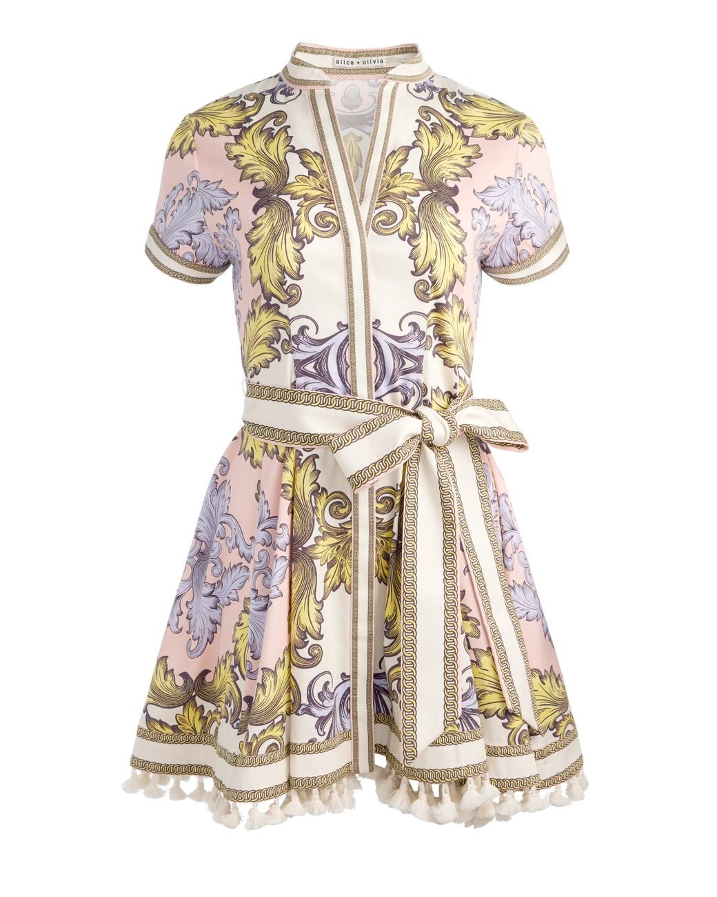 大人可愛い◎【alice + olivia】ルーシーミニシャツドレス Lucy Mini Shirt Dress In Day Dreamer | Alice + Olivia