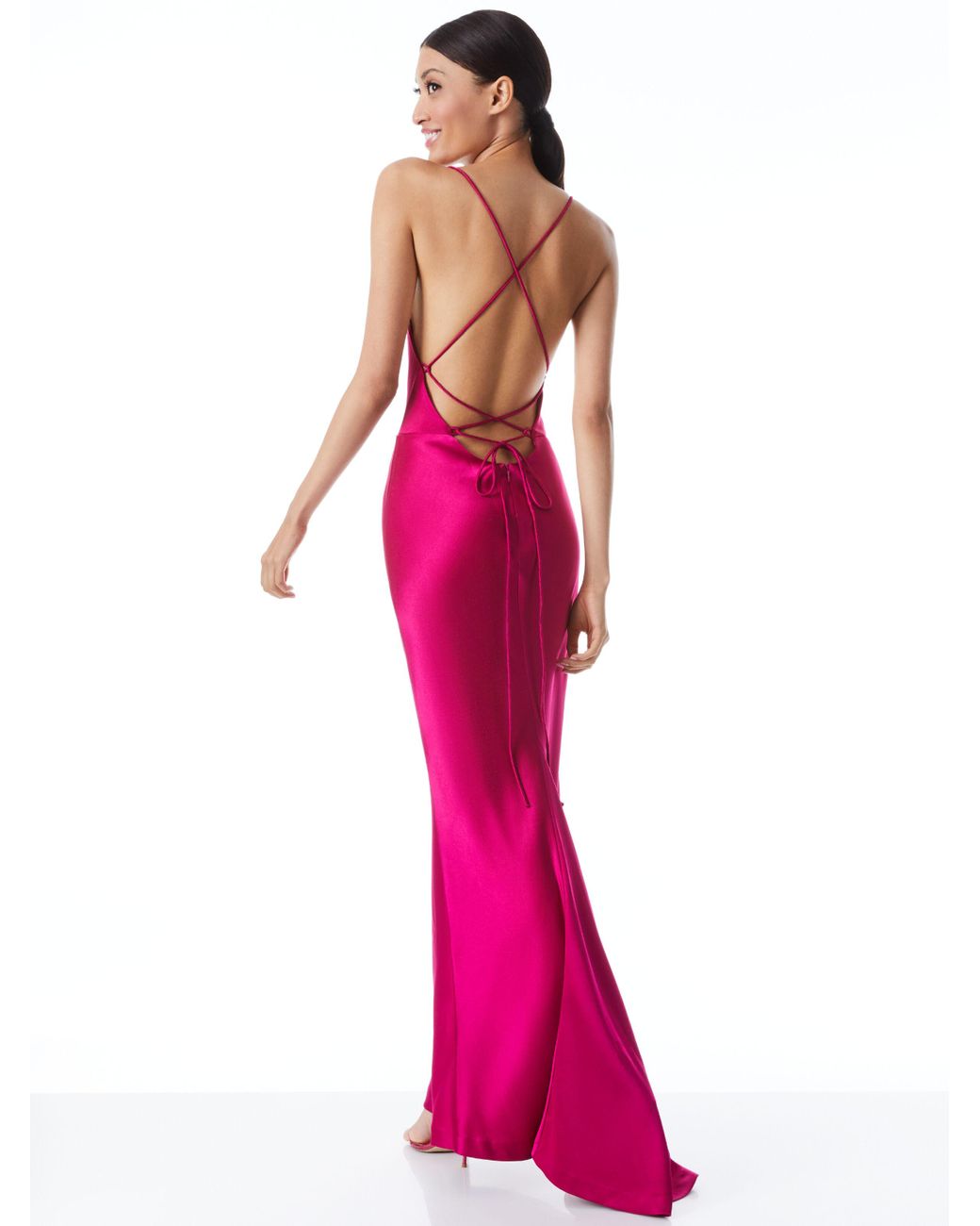Abbey Glass Olivia Gown Mulberry Pink