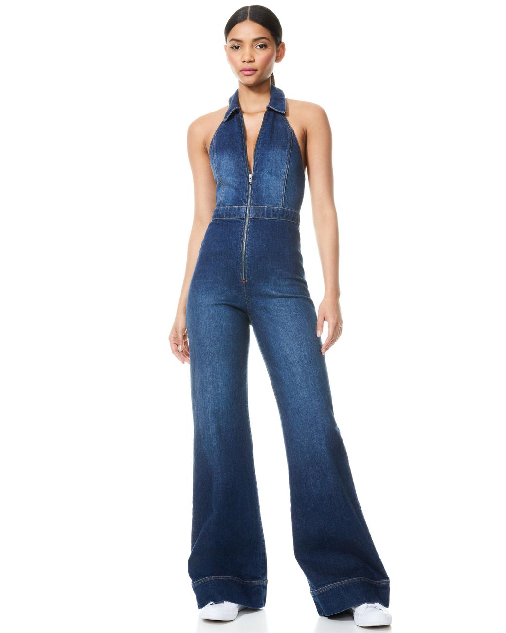 Alice and olivia gorgeous wide leg jumpsuit sales