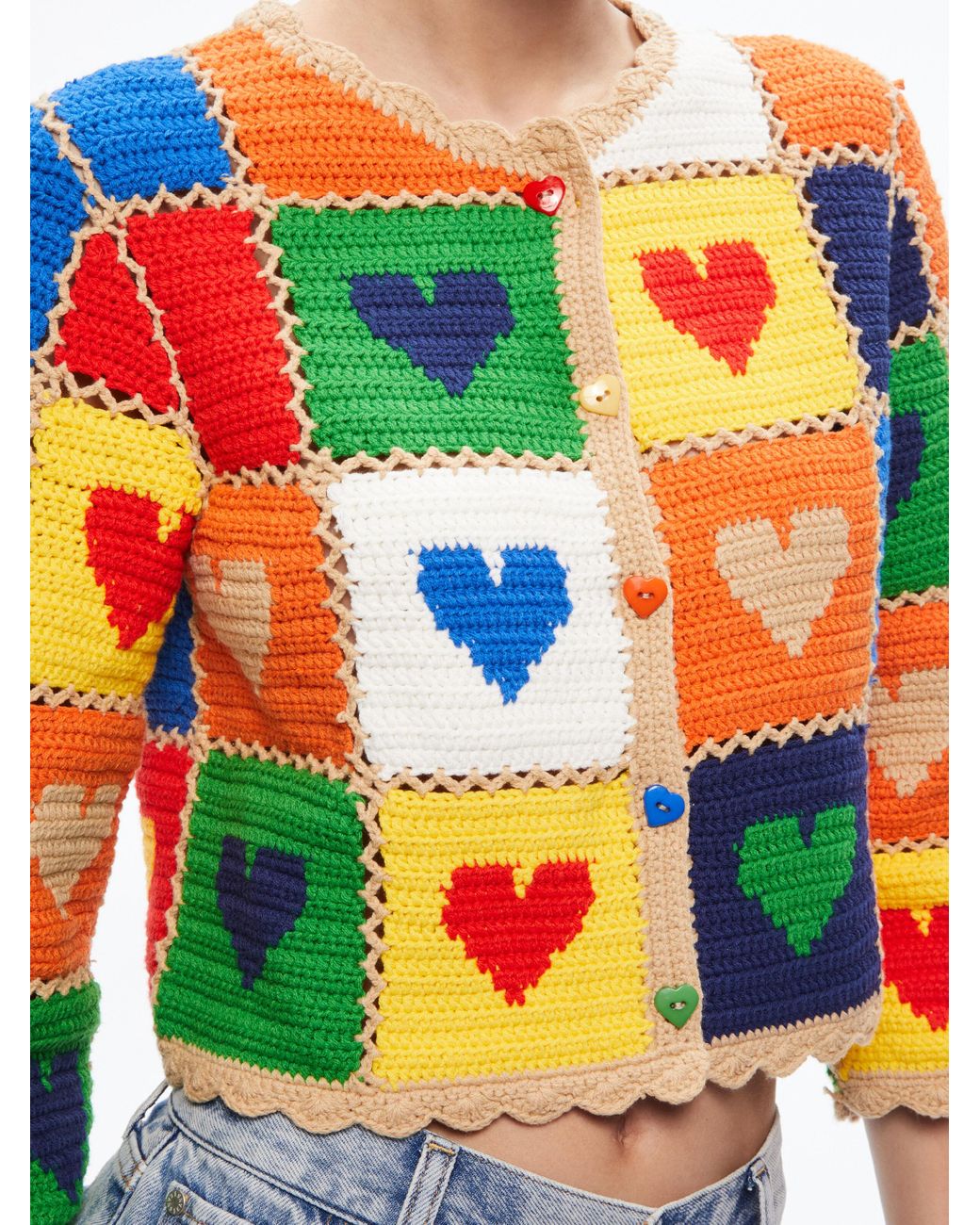 Alice and olivia heart best sale sweater
