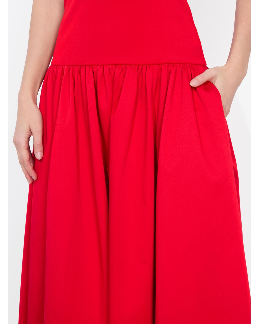 oriana drop waist midi dress ALICE + OLIVIA Oriana Drop Waist Dress