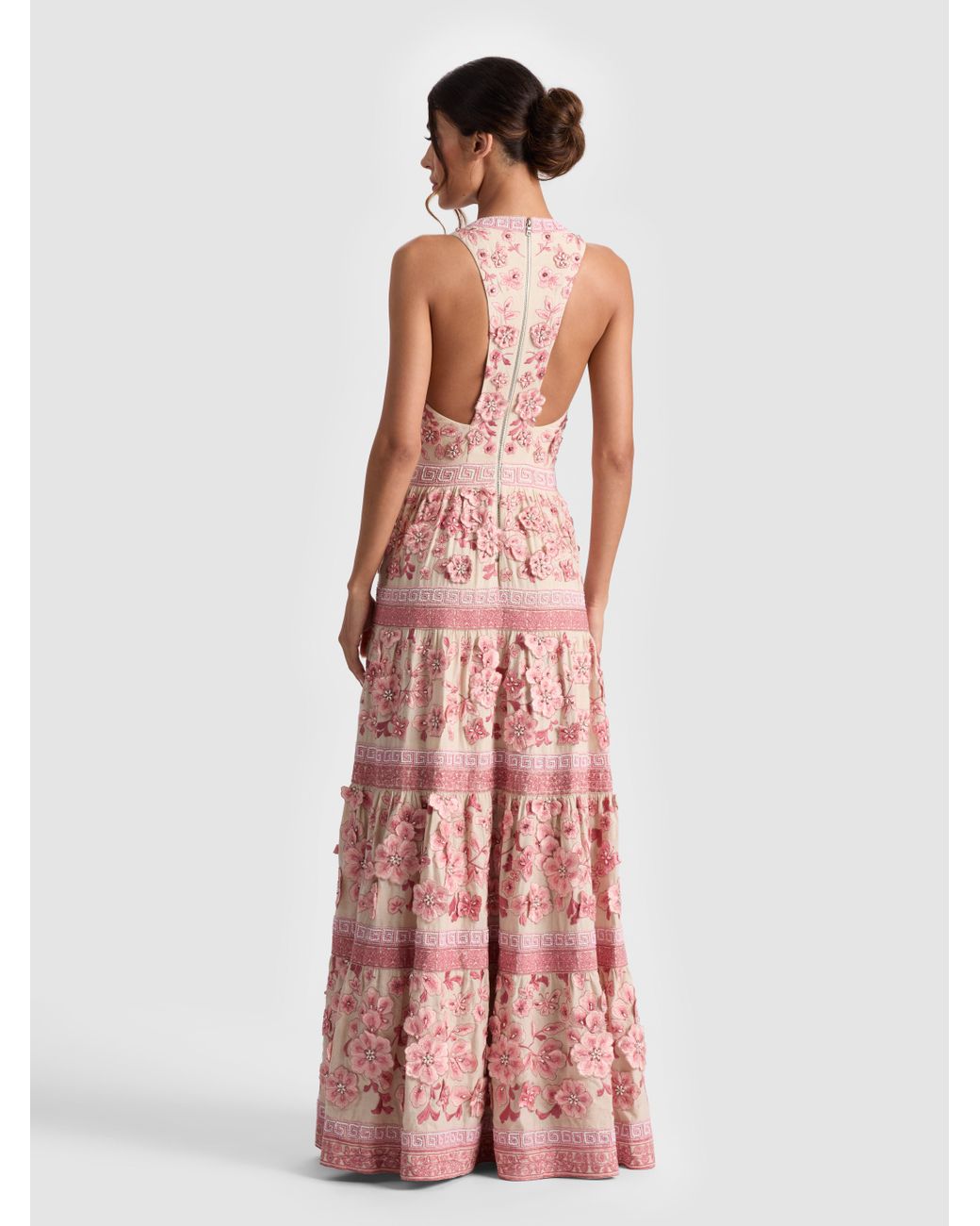 chinese dress ladies Juan de Dios | Magdalena Jacquard Maxi Dress | Green