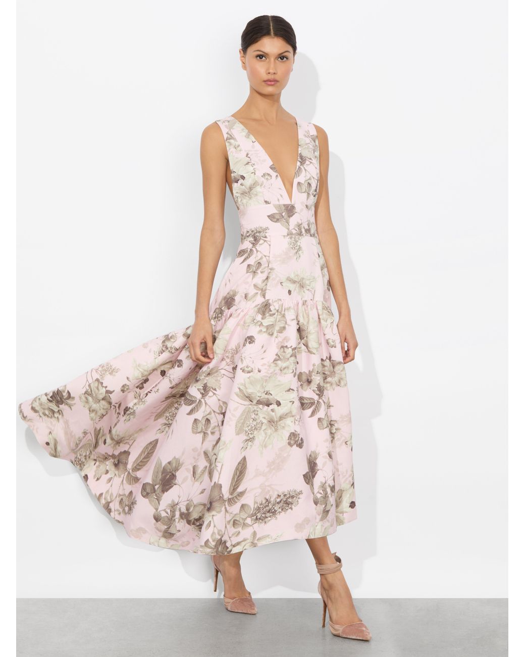 【Alice + Olivia】Lila フィット＆フレア マキシドレス Alice and Olivia Lila Maxi Dress | Bloomingdale's