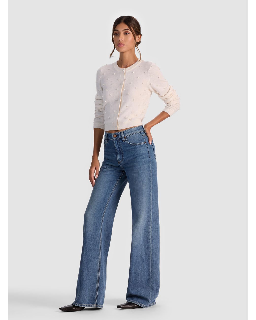 Alice + Olivia Chic Jean in Blue | Lyst