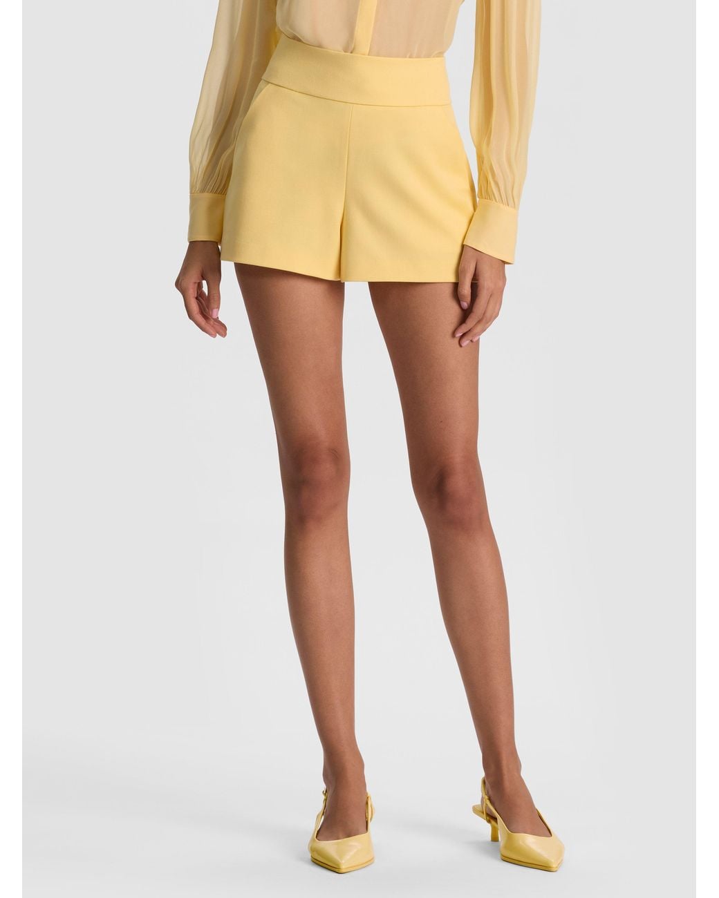 Donald Short Alice + Olivia Donald Short in Yellow | Lyst