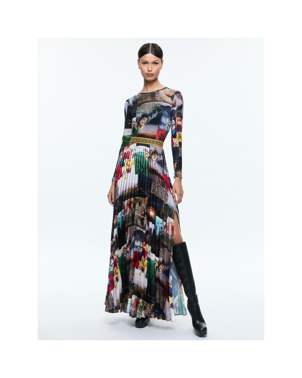 【Alice+Olivia】IVEY スパンコール プリーツ マキシスカート CC410E28310A041_01.jpg?sw=550&