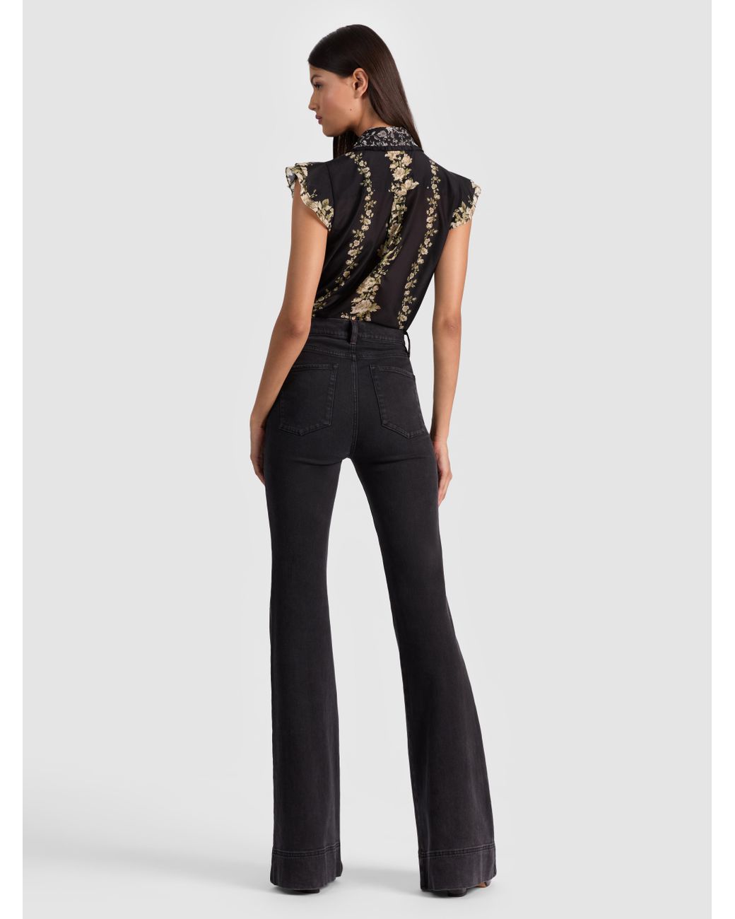 Alice + Olivia Black Alice + Olivia Martel Blouse