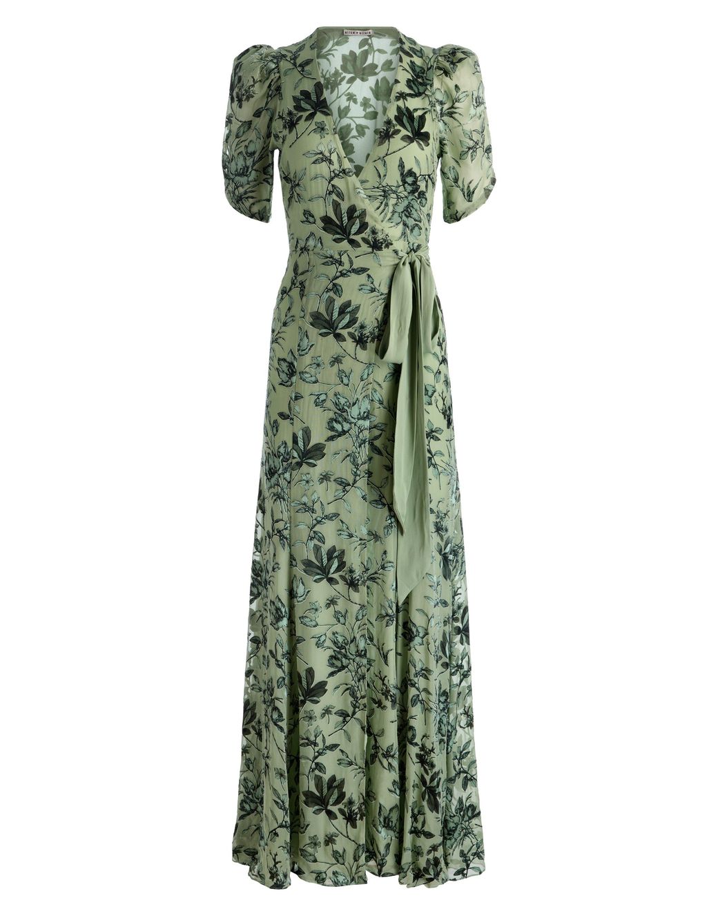 slim fit dress slacks Alice + Olivia NEW Size Large Matilda Floral Silk Dress – FABULUX main image 1