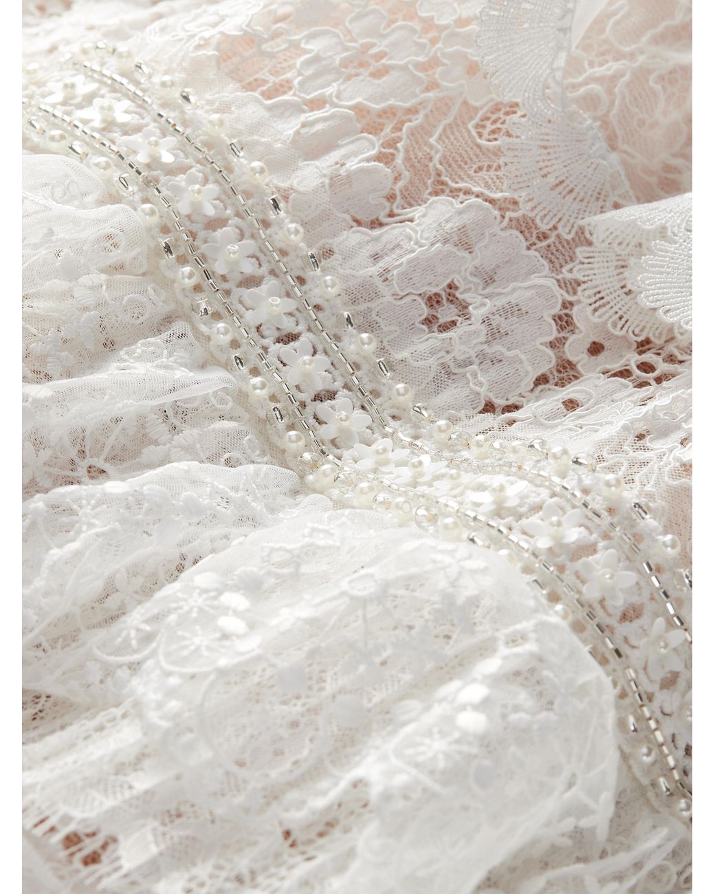 Alice + Olivia Zena Lace Maxi Dress in White | Lyst Alice + Olivia Zena Lace Maxi Dress in White | Lyst