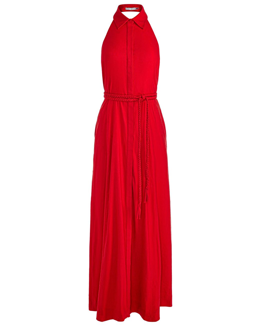 alice and olivia red maxi dress Alice + Olivia Noelia Twist Strap Maxi Dress, Size 4
