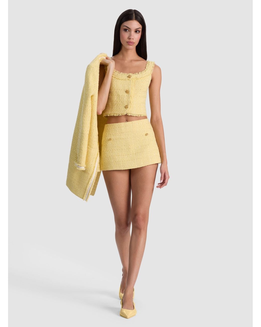 Alice + Olivia Natural Mace Mini Skort