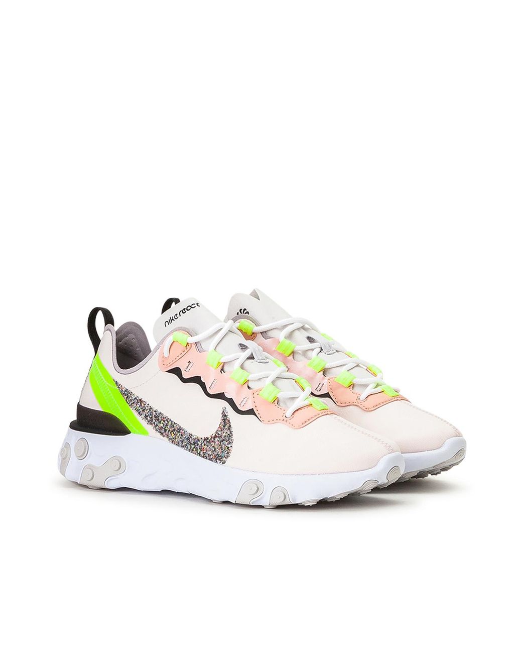 nike react grey and pink