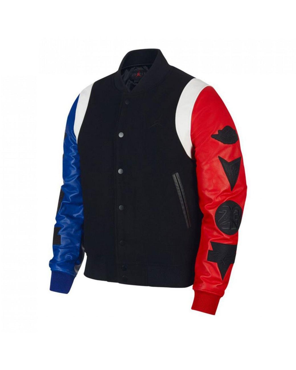 Nike Synthetic Air Jordan Dna Varsity Jacket in Black for Men Lyst