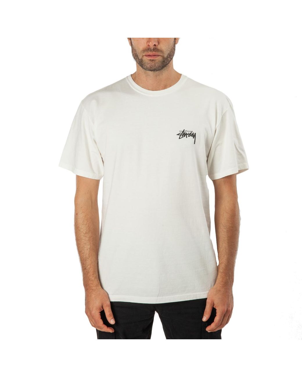 Stussy Cotton 8 Ball Dyed Tee in Beige 