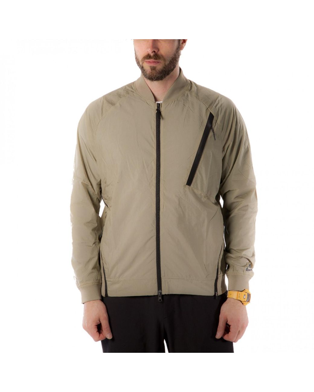 olive green nike jacket mens