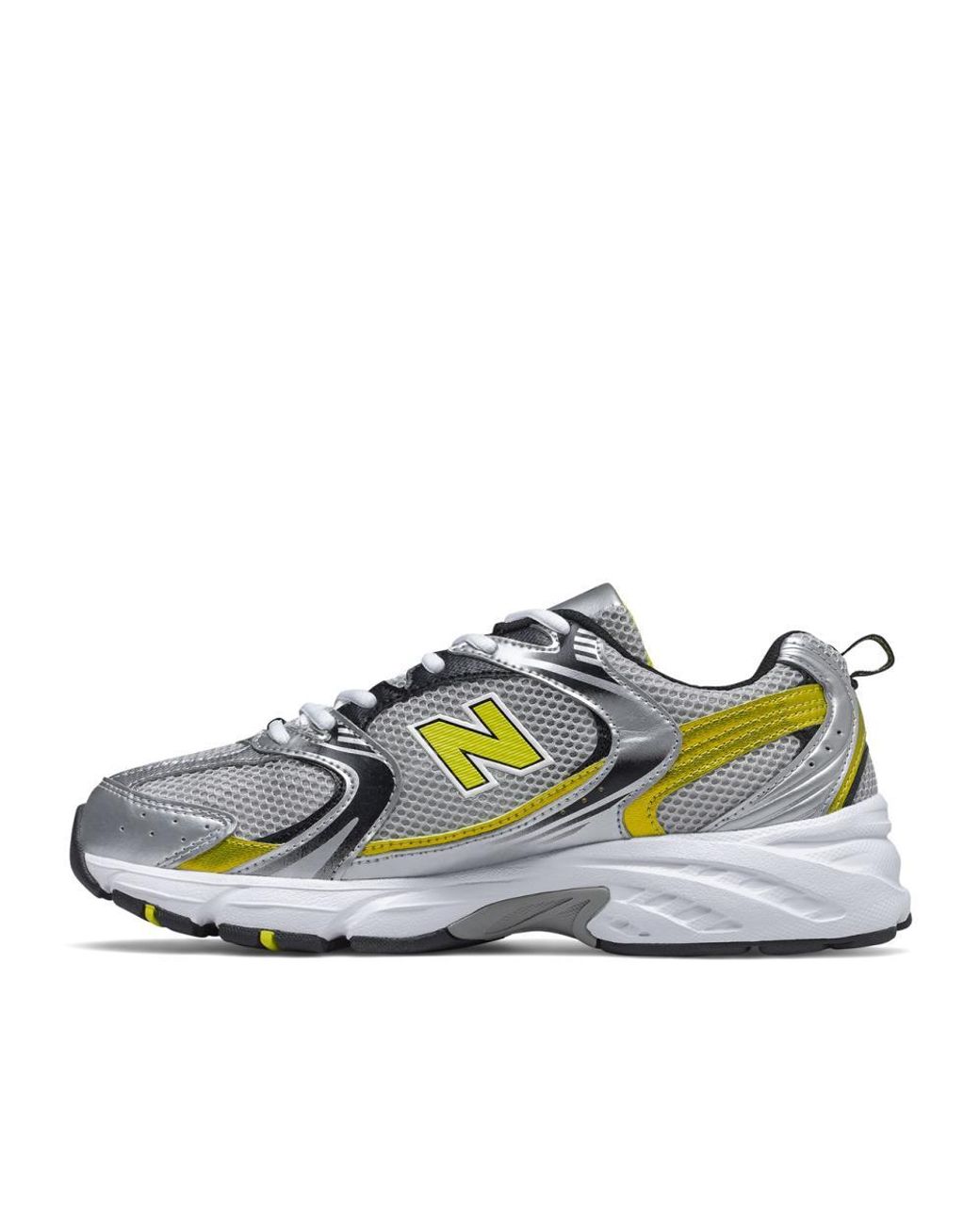 new balance silver yellow