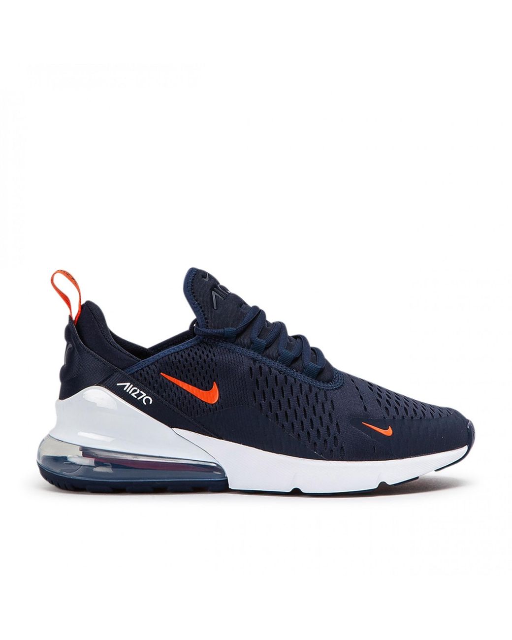 air max 270 white and navy blue
