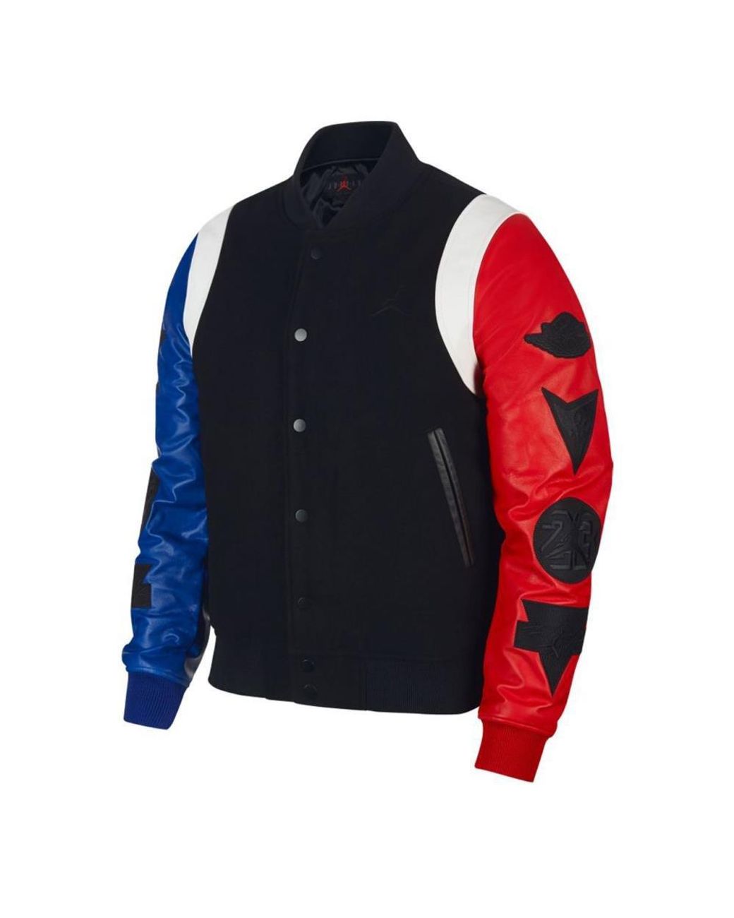 red white and blue jordan jacket
