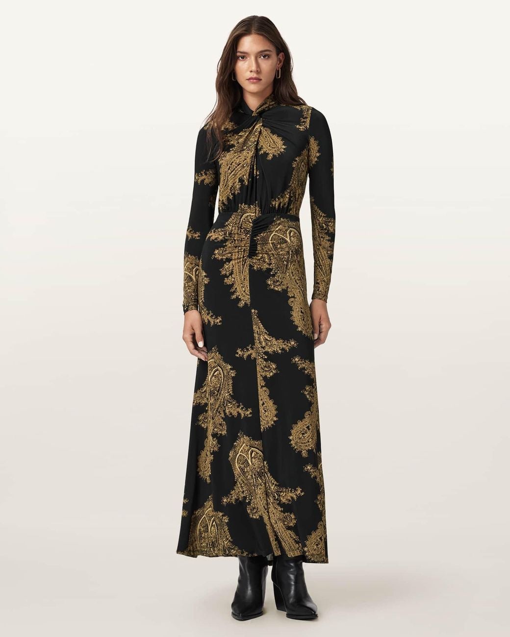 AllSaints Multicolor Mina A-Line Maxi Dress