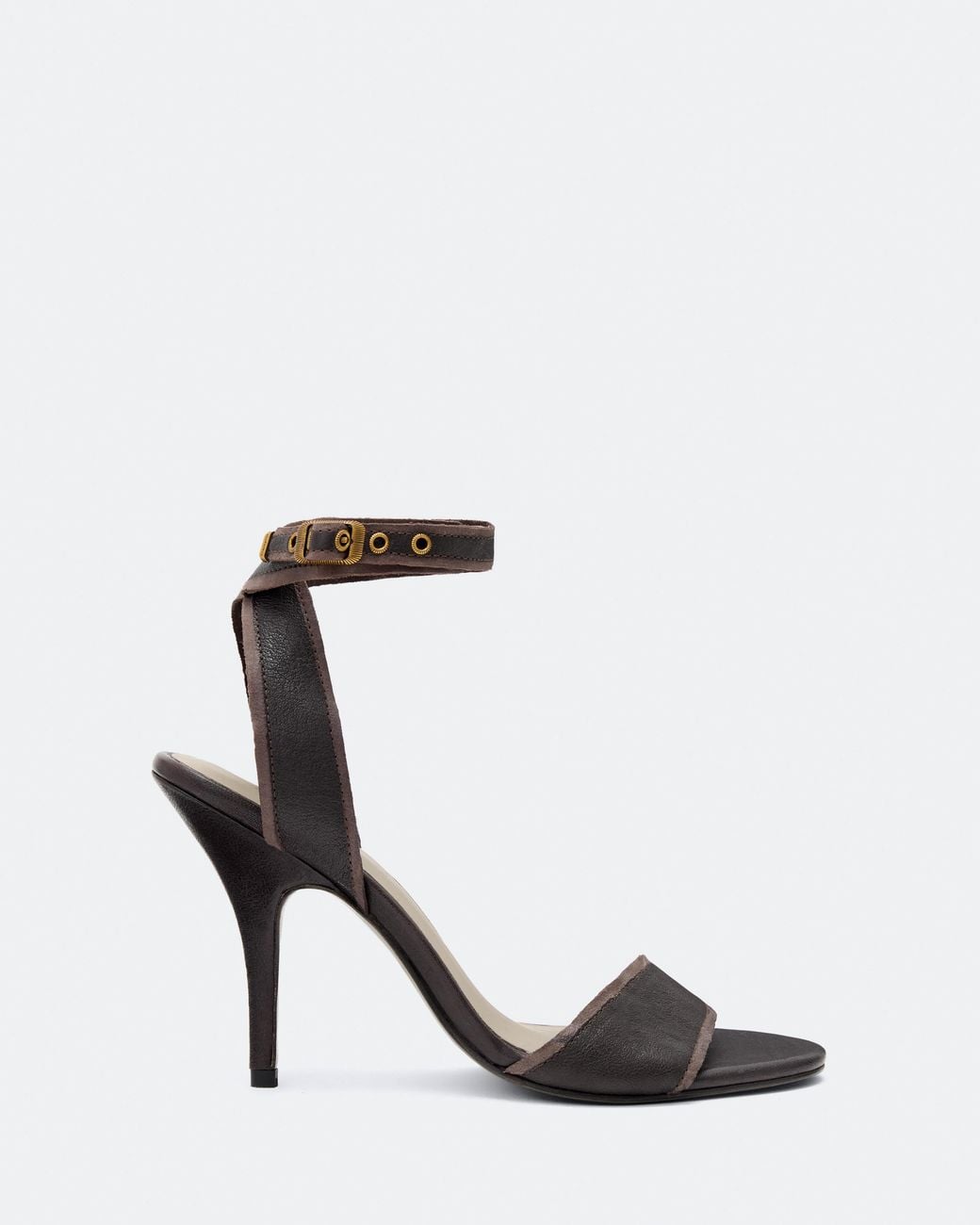 AllSaints White Vera Leather Heels
