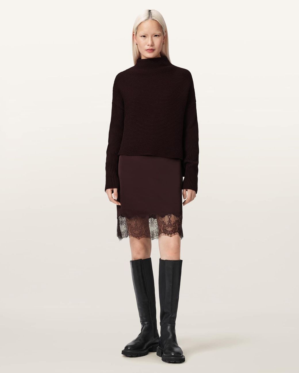 AllSaints Multicolor Eloise 2-In-1 Sweater Dress