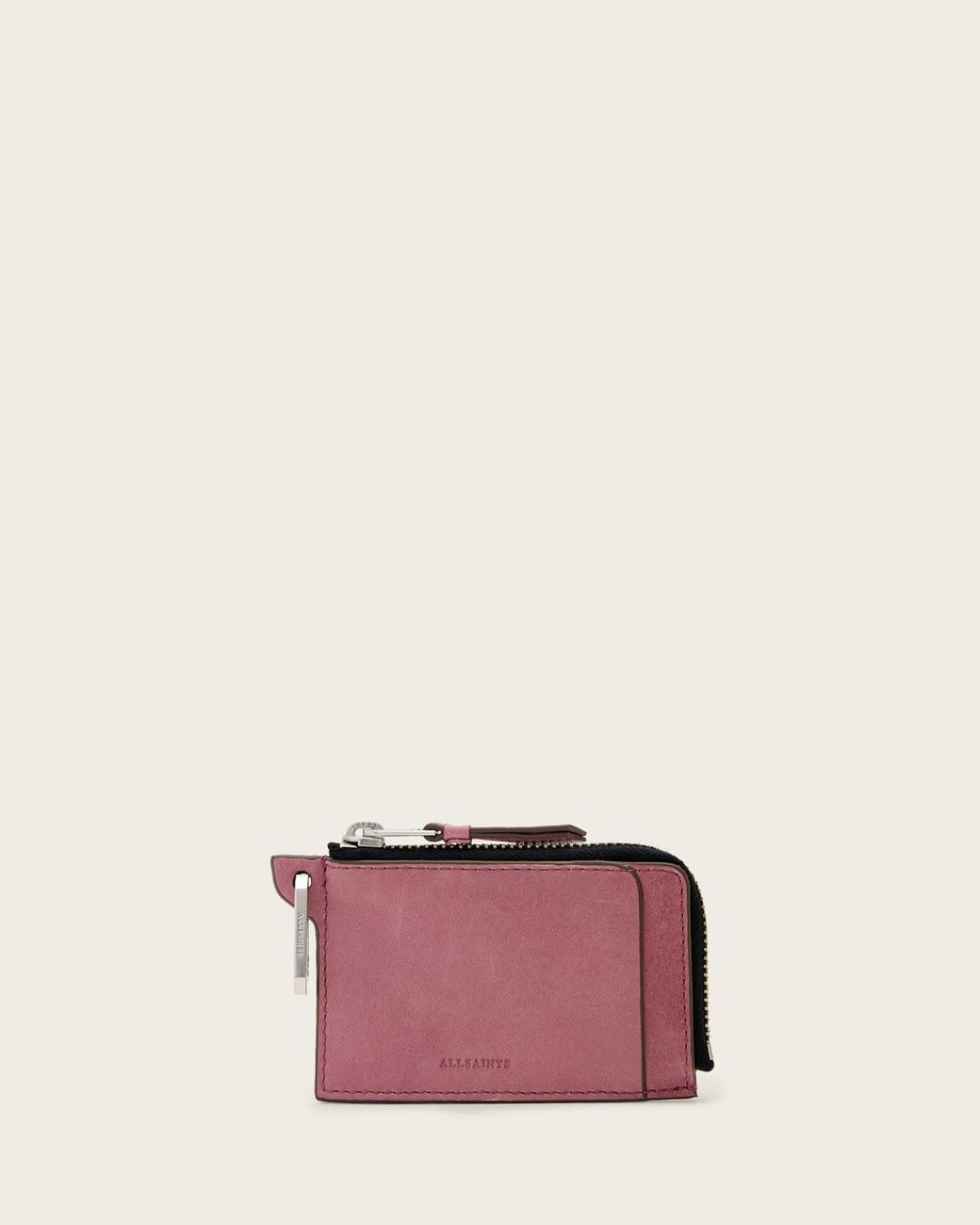 AllSaints Pink Allsaints Remy Wallet