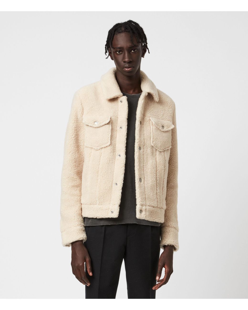 All saints sherpa best sale jacket