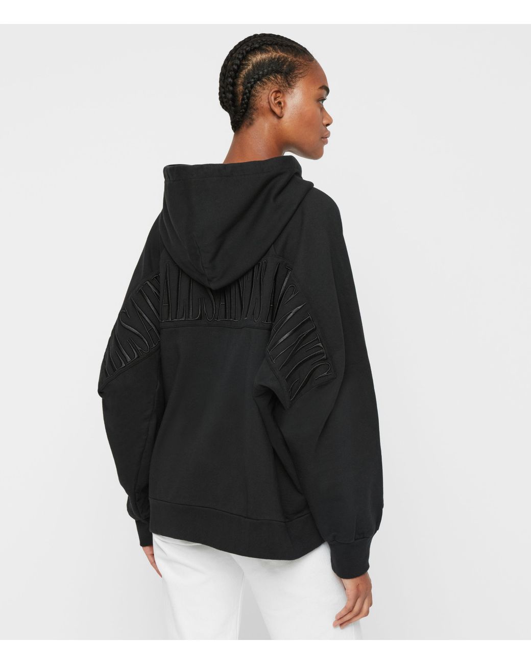 AllSaints Women's Cotton Talon Hoodie in Black | Lyst Canada