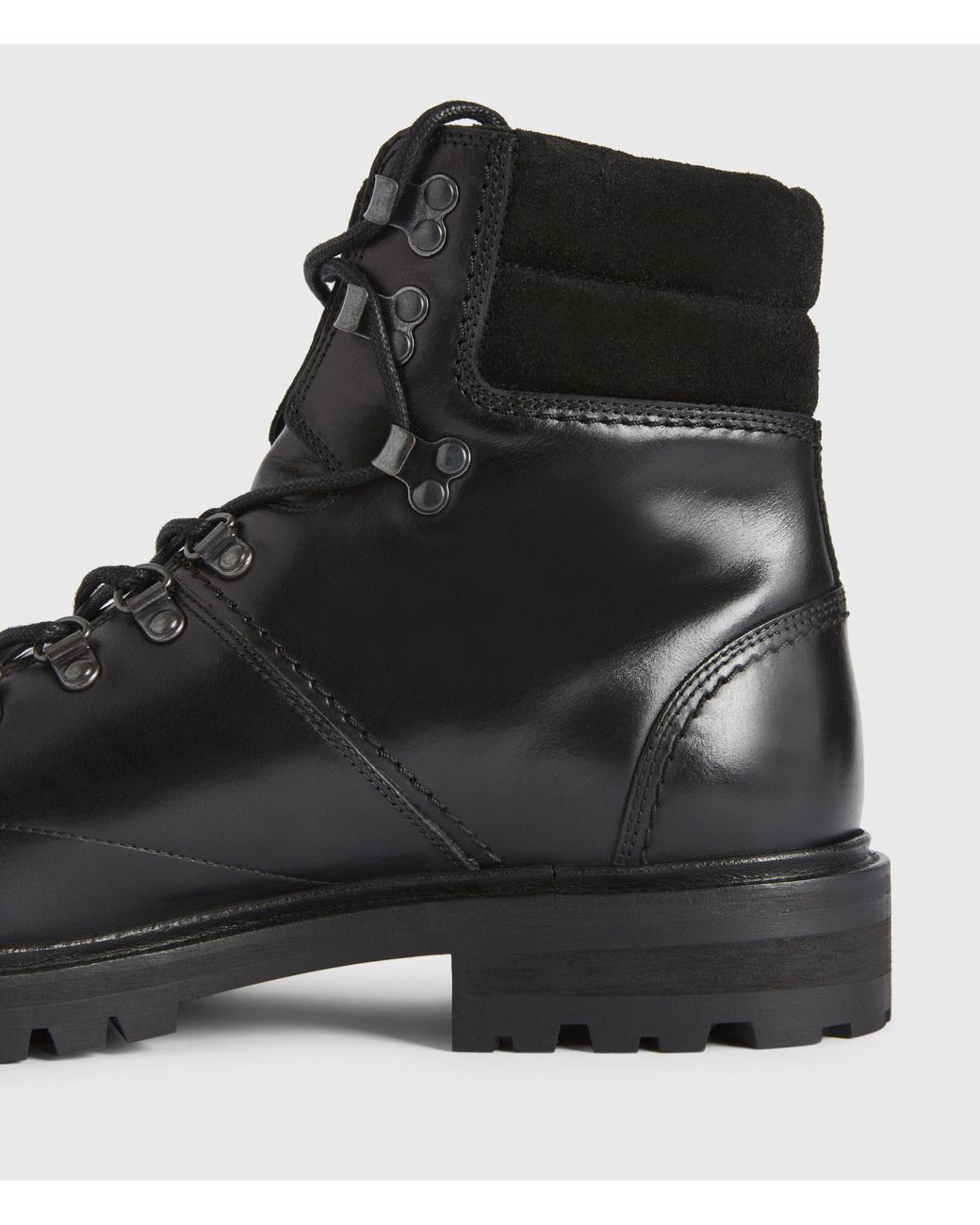 AllSaints Jaxx Leather Boots in Black 