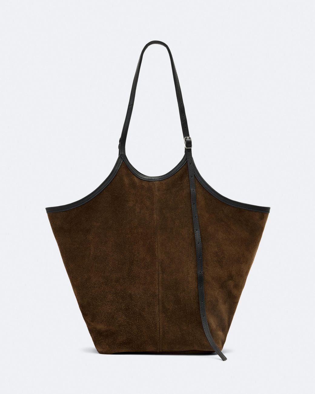 AllSaints Brown Siloh Suede Magazine Tote Bag
