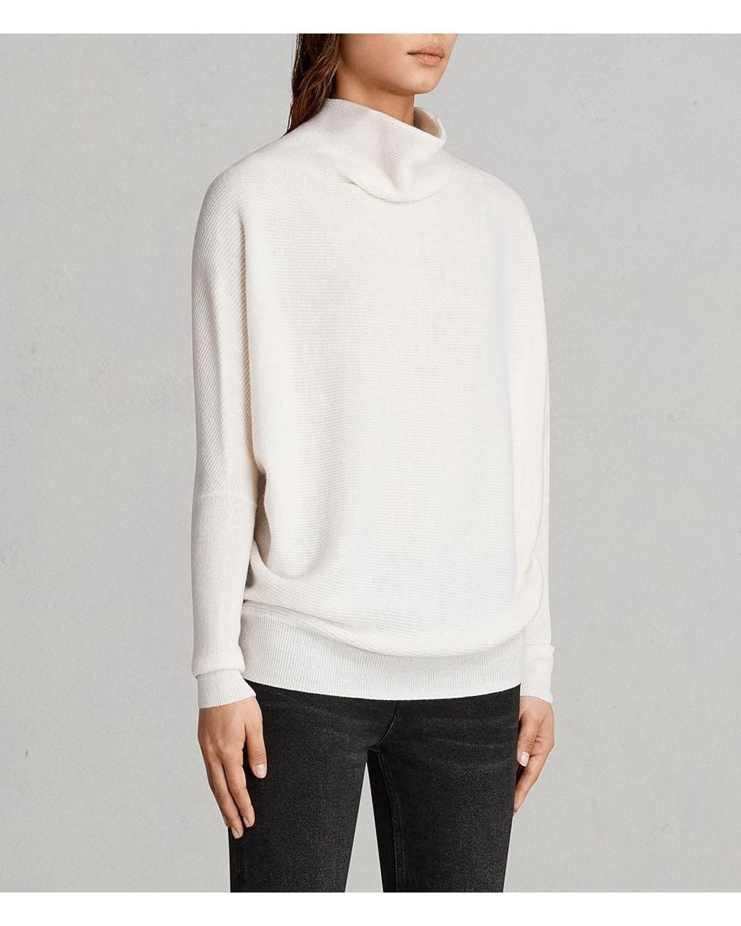 AllSaints Ridley Jumper in White | Lyst UK